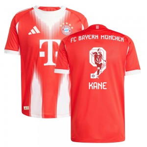 Kane 9 - Official Bayern Munich 2025/26 Home Name and Nu